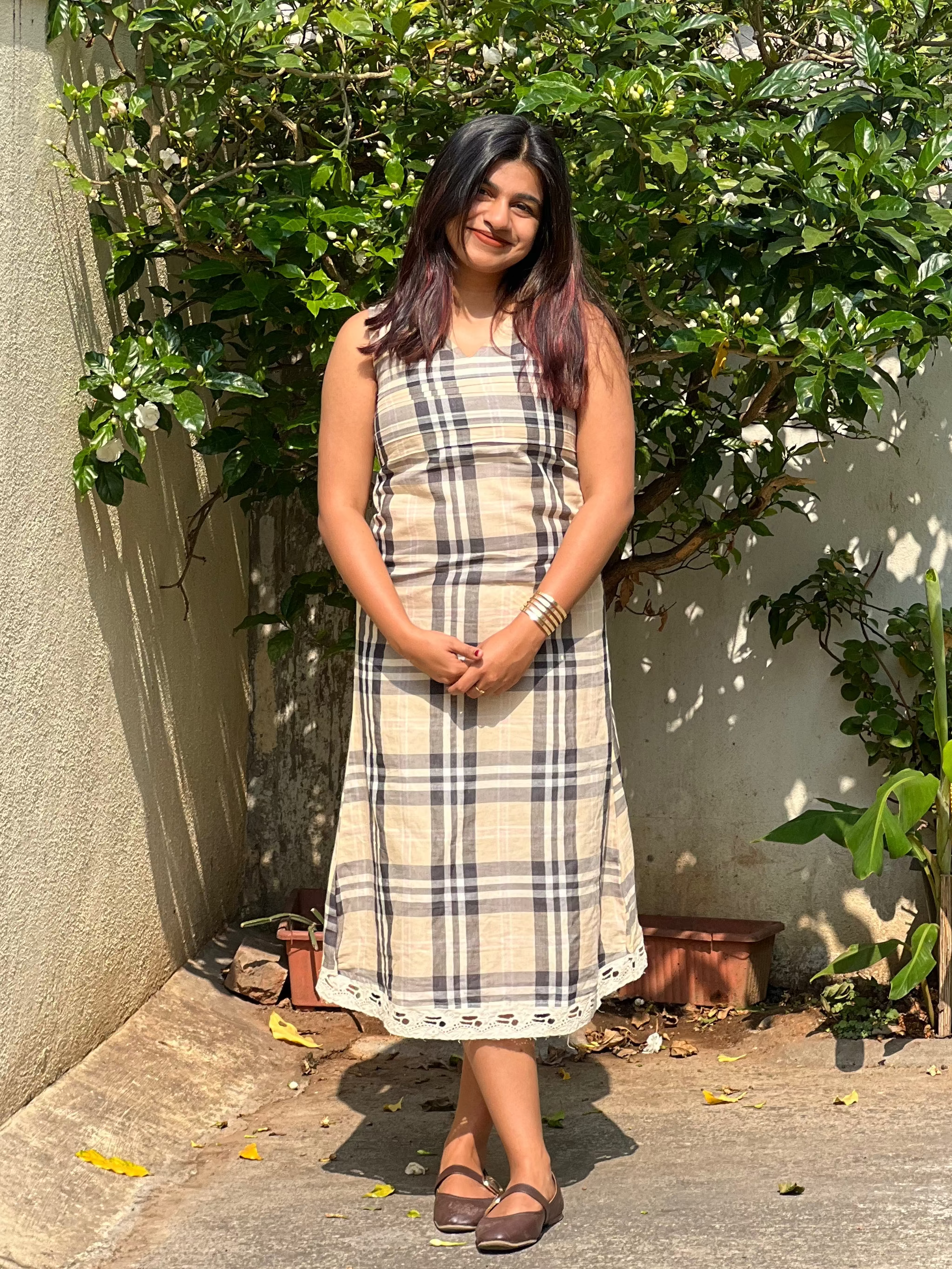 Midnight Blush Plaid