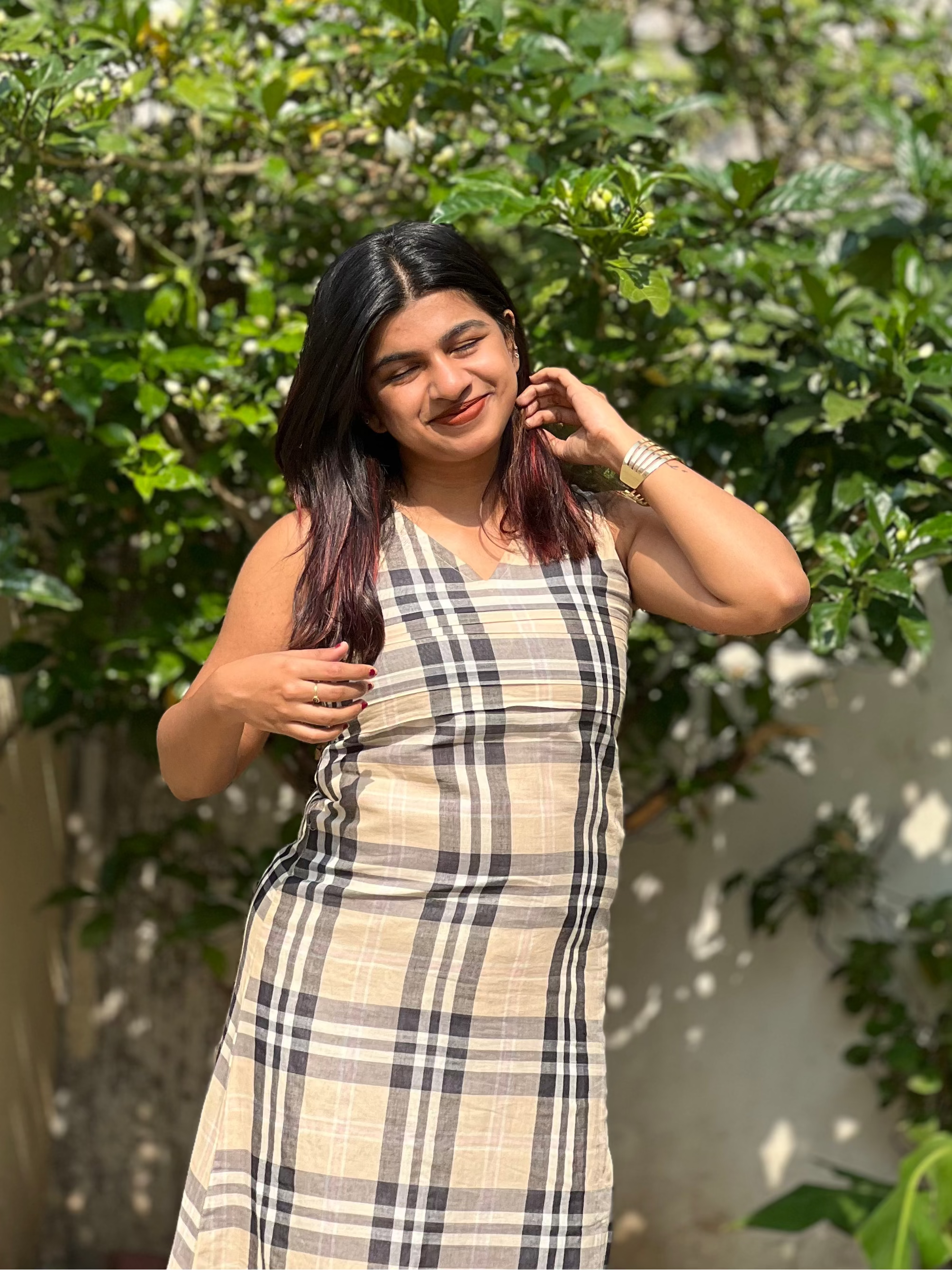 Midnight Blush Plaid