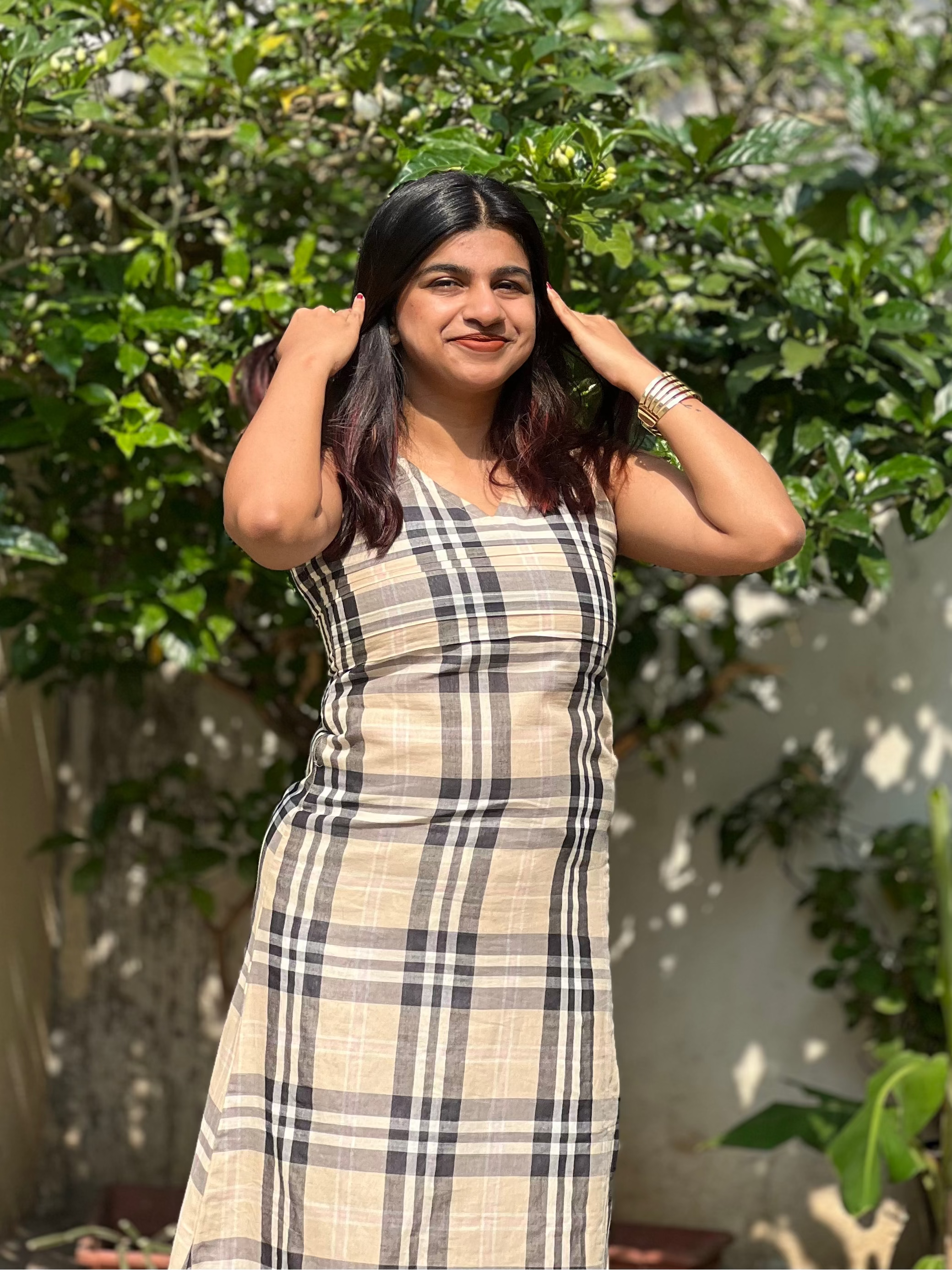 Midnight Blush Plaid