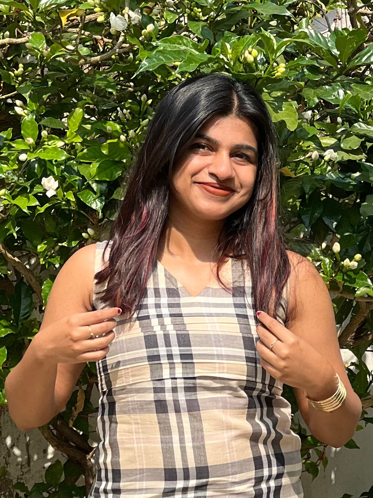 Midnight Blush Plaid