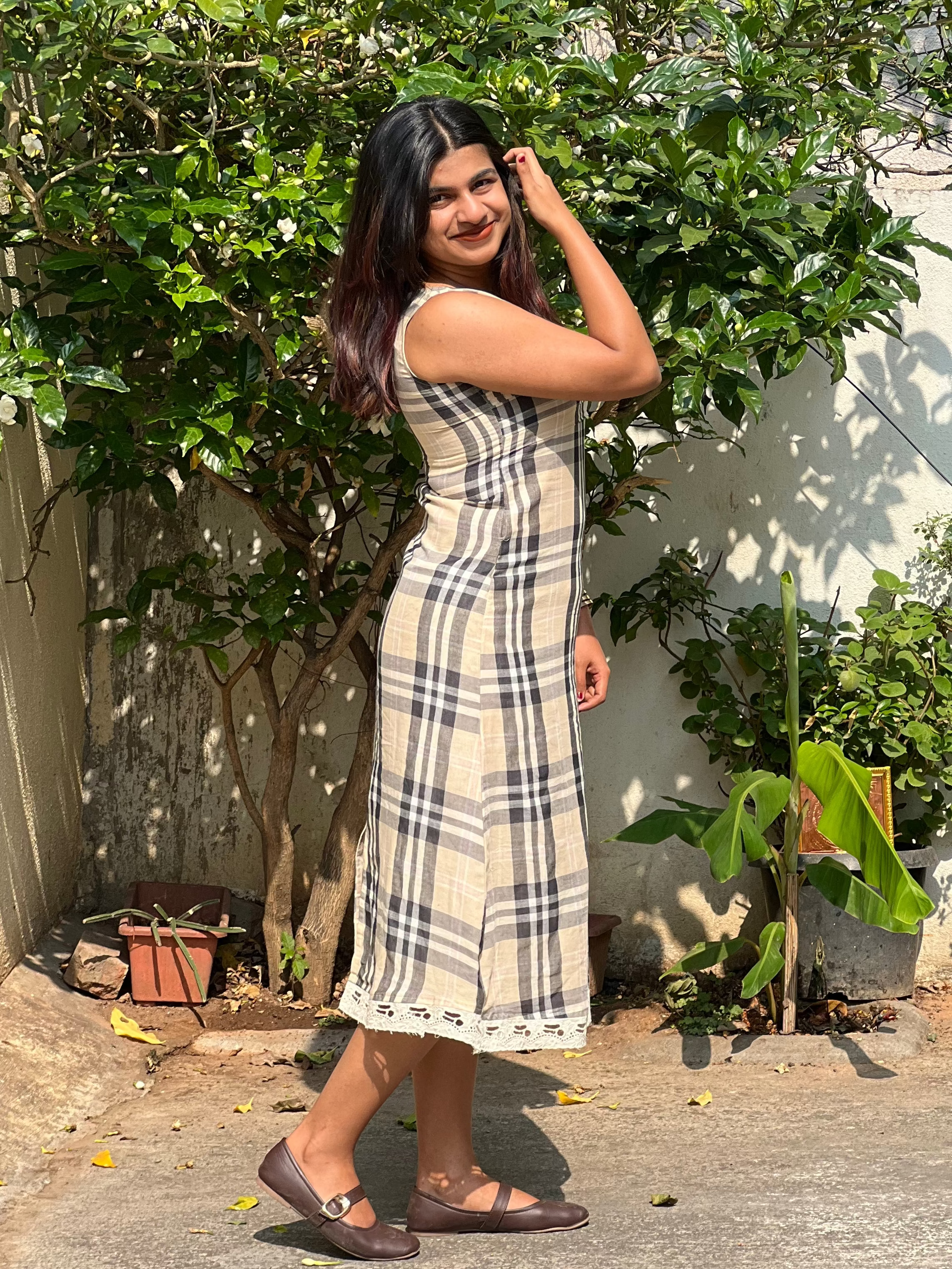 Midnight Blush Plaid